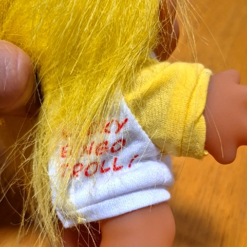 Yellow and Brown Vintage-Style‎ Troll Doll